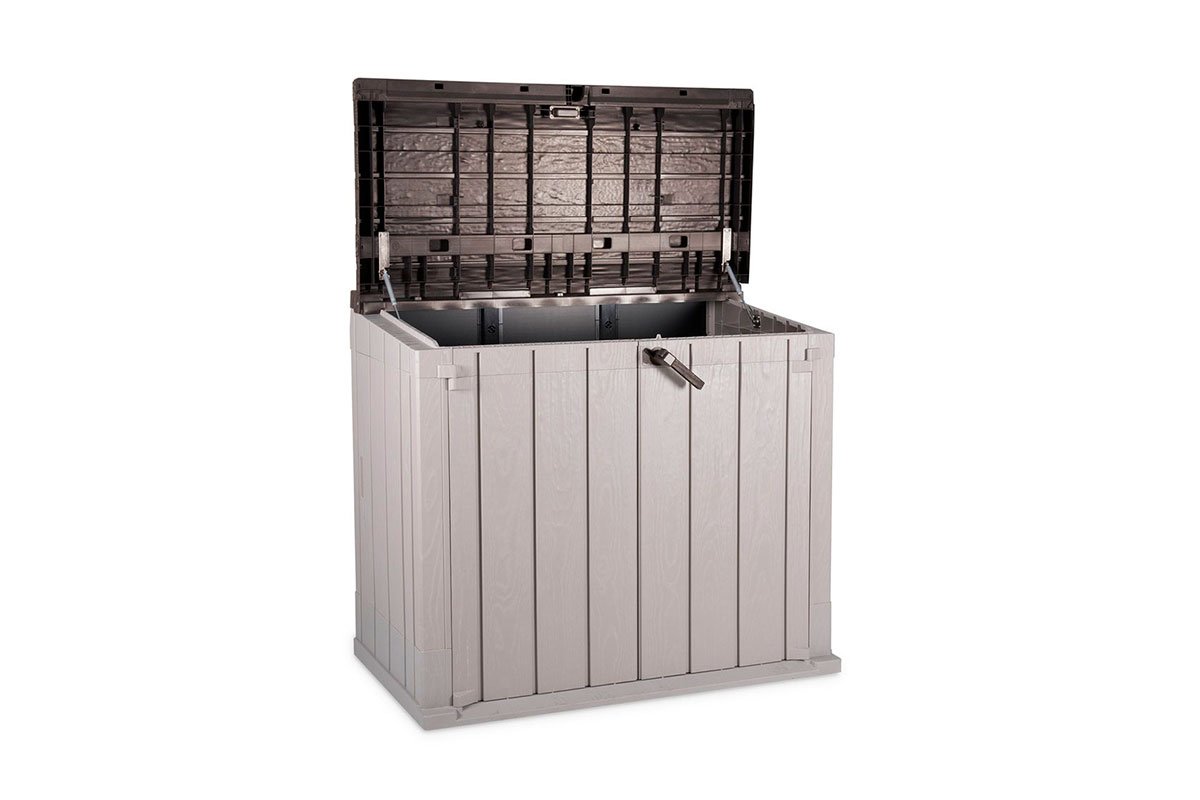 Ящик пластиковый TOOMAX Wood Style 842л СЕРЫЙ/КОРИЧНЕВЫЙ фото 6