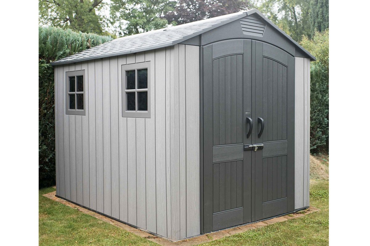 Сарай пластиковый WoodLook 7*9.5 фото 5