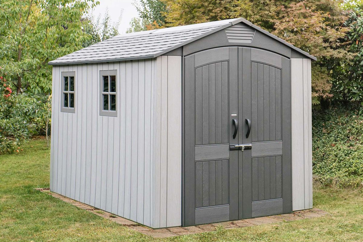 Сарай пластиковый WoodLook 7*12 фото 2