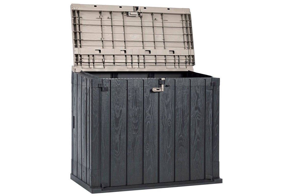 Ящик пластиковый TOOMAX STORA WAY PLUS XL 1270л, антрацит/светло-серый фото 2