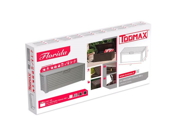 Сундук Toomax FLORIDA 550 л Серый фото 9