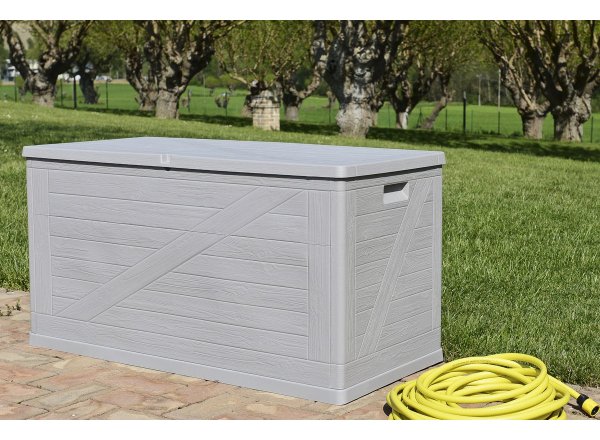 Сундук Toomax WoodLine, 420 л Светло-серый
