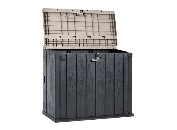 Ящик пластиковый TOOMAX STORA WAY PLUS XL 1270л, антрацит/светло-серый