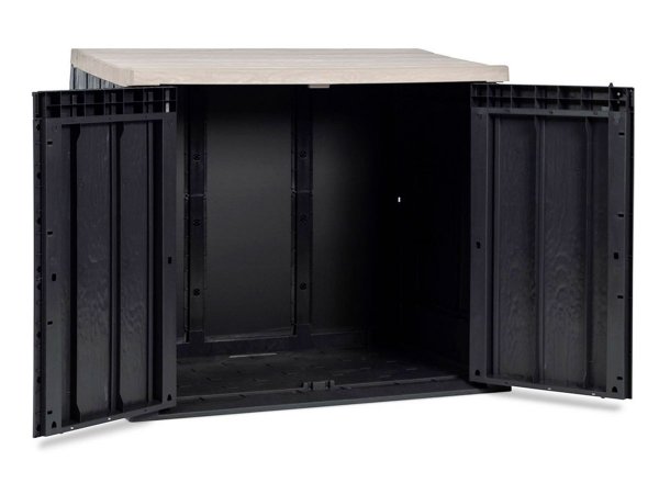 Ящик пластиковый TOOMAX STORA WAY PLUS XL 1270л, антрацит/светло-серый