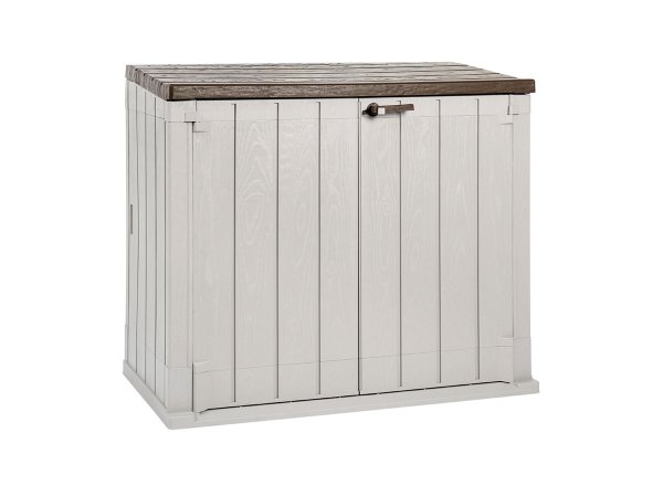 Ящик пластиковый Toomax Wood Style 1270л, серый/коричневый